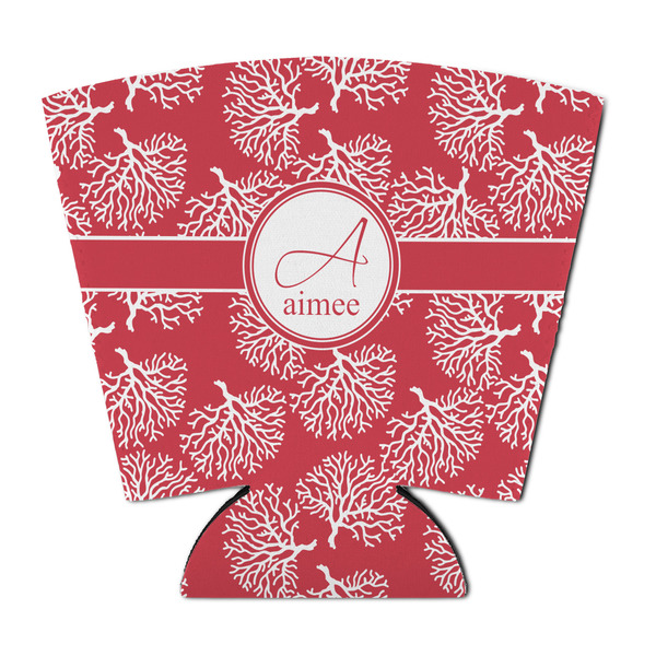 Custom Coral Party Cup Sleeve - with Bottom (Personalized)