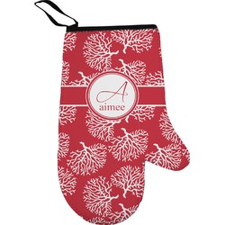 Coral Right Oven Mitt (Personalized)