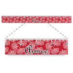 Coral Plastic Ruler - 12" (Personalized)