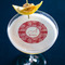 Coral Printed Drink Topper - Medium - In Context