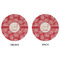 Coral Round Linen Placemats - APPROVAL (double sided)