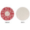 Coral Round Linen Placemats - APPROVAL (single sided)