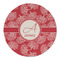 Coral Round Linen Placemats - FRONT (Double Sided)
