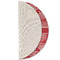 Coral Round Linen Placemats - HALF FOLDED (single sided)