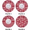 Coral Set of Appetizer / Dessert Plates (Approval)