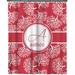 Coral Extra Long Shower Curtain - 70"x84" (Personalized)