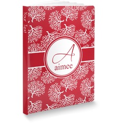 Coral Softbound Notebook - 7.25" x 10" (Personalized)