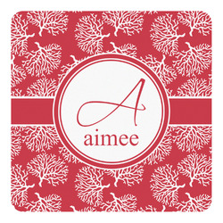 Coral Square Decal - Medium (Personalized)