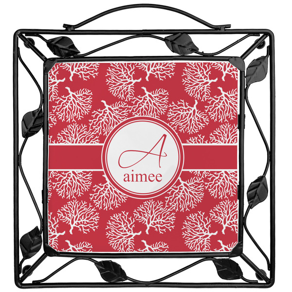 Custom Coral Square Trivet (Personalized)