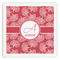 Coral Paper Dinner Napkins (Personalized)