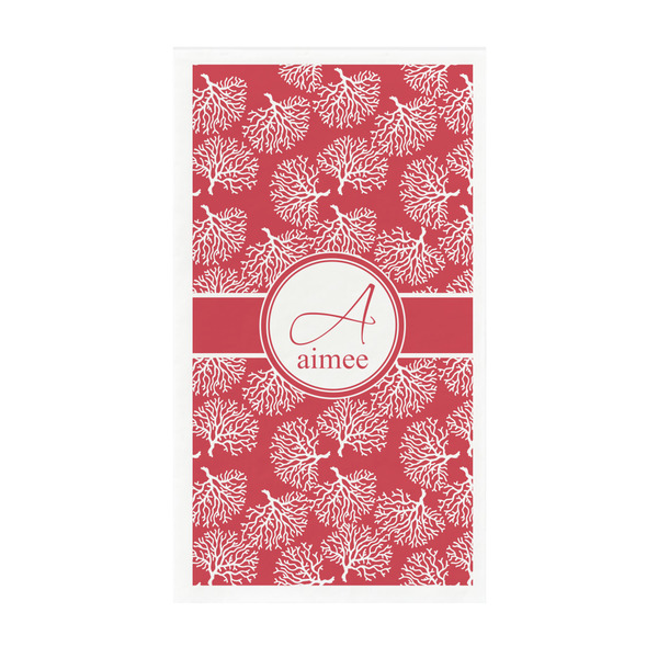 Custom Coral Guest Paper Towels - Full Color - Standard (Personalized)