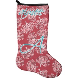 Coral Holiday Stocking - Single-Sided - Neoprene (Personalized)