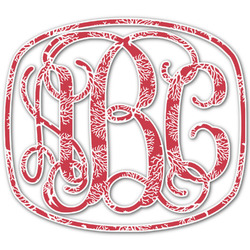 Coral Monogram Decal - Large (Personalized)