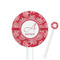 Coral White Plastic 5.5" Stir Stick - Round - Closeup