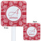 Coral White Plastic Stir Stick - Double Sided - Approval