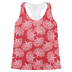 Coral Womens Racerback Tank Top - Medium