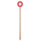 Coral Wooden 7.5" Stir Stick - Round - Single Stick