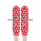 Coral Wooden Food Pick - Paddle - Double Sided - Front & Back