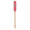 Coral Wooden Food Pick - Paddle - Single Pick