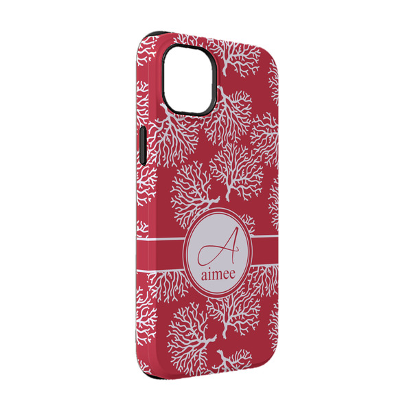 Custom Coral iPhone Case - Rubber Lined - iPhone 14 Pro (Personalized)