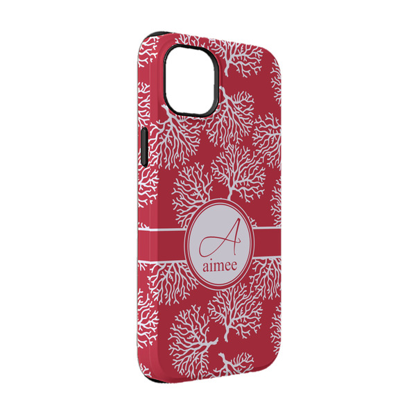 Custom Coral iPhone Case - Rubber Lined - iPhone 14 (Personalized)