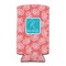 Coral & Teal 12oz Tall Can Sleeve - FRONT