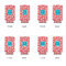 Coral & Teal 12oz Tall Can Sleeve - Set of 4 - APPROVAL