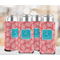 Coral & Teal 12oz Tall Can Sleeve - Set of 4 - LIFESTYLE