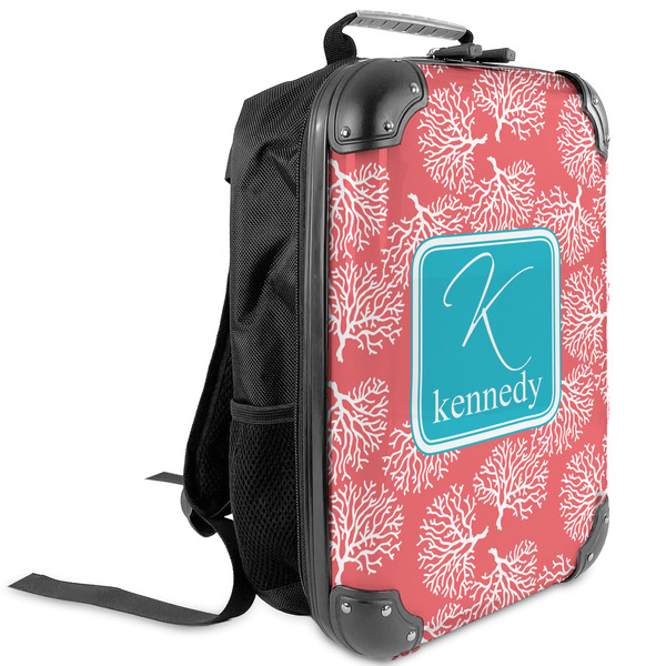 Custom Coral & Teal Kids Hard Shell Backpack (Personalized)