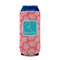 Coral & Teal 16oz Can Sleeve - FRONT (on can)