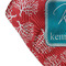 Coral & Teal Bandana Detail