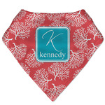 Coral & Teal Bandana Bib (Personalized)