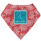 Coral & Teal Bandana Folded Flat