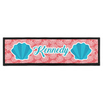 Coral & Teal Bar Mat - Large (Personalized)