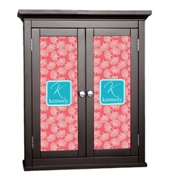 Coral & Teal Cabinet Decal - Medium (Personalized)