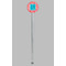 Coral & Teal Clear Plastic 7" Stir Stick - Round - Single Stick