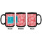 Coral & Teal Coffee Mug - 15 oz - Black APPROVAL