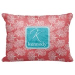 Coral & Teal Decorative Baby Pillowcase - 16"x12" (Personalized)