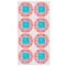 Coral & Teal Drink Topper - Medium - Set of 12