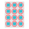 Coral & Teal Drink Topper - Small - Set of 12