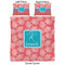 Coral & Teal Duvet Cover Set - Queen - Approval