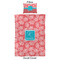 Coral & Teal Duvet Cover Set - Twin XL - Approval