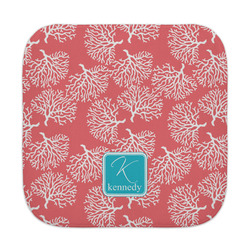 Coral & Teal Face Towel (Personalized)