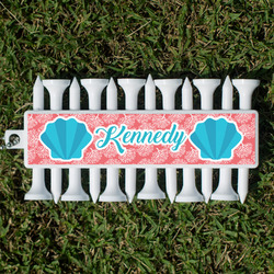 Coral & Teal Golf Tees & Ball Markers Set (Personalized)