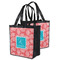 Coral & Teal Grocery Bag - MAIN