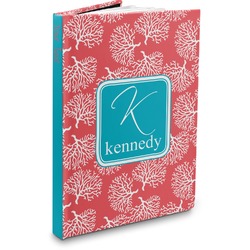 Coral & Teal Hardbound Journal - 5.75" x 8" (Personalized)