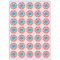 Coral & Teal Icing Circle - XSmall - Set of 35