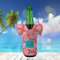 Coral & Teal Jersey Bottle Cooler - LIFESTYLE