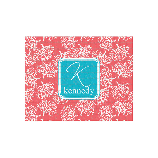 Custom Coral & Teal 252 pc Jigsaw Puzzle (Personalized)