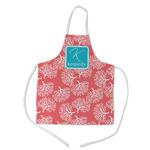 Coral & Teal Kid's Apron - Medium (Personalized)